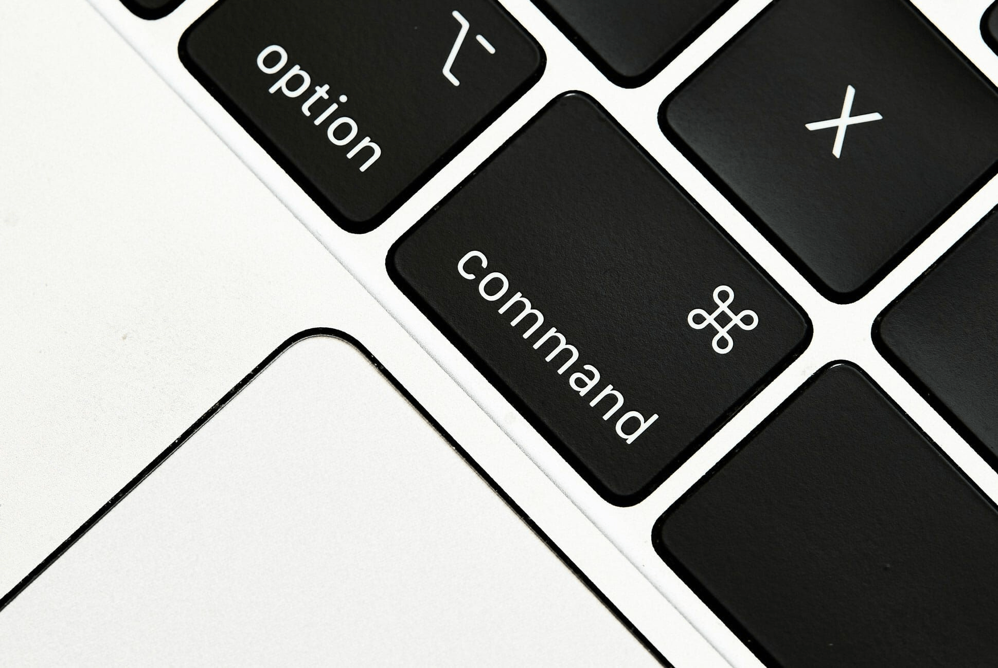 Apple Command button on a keyboard