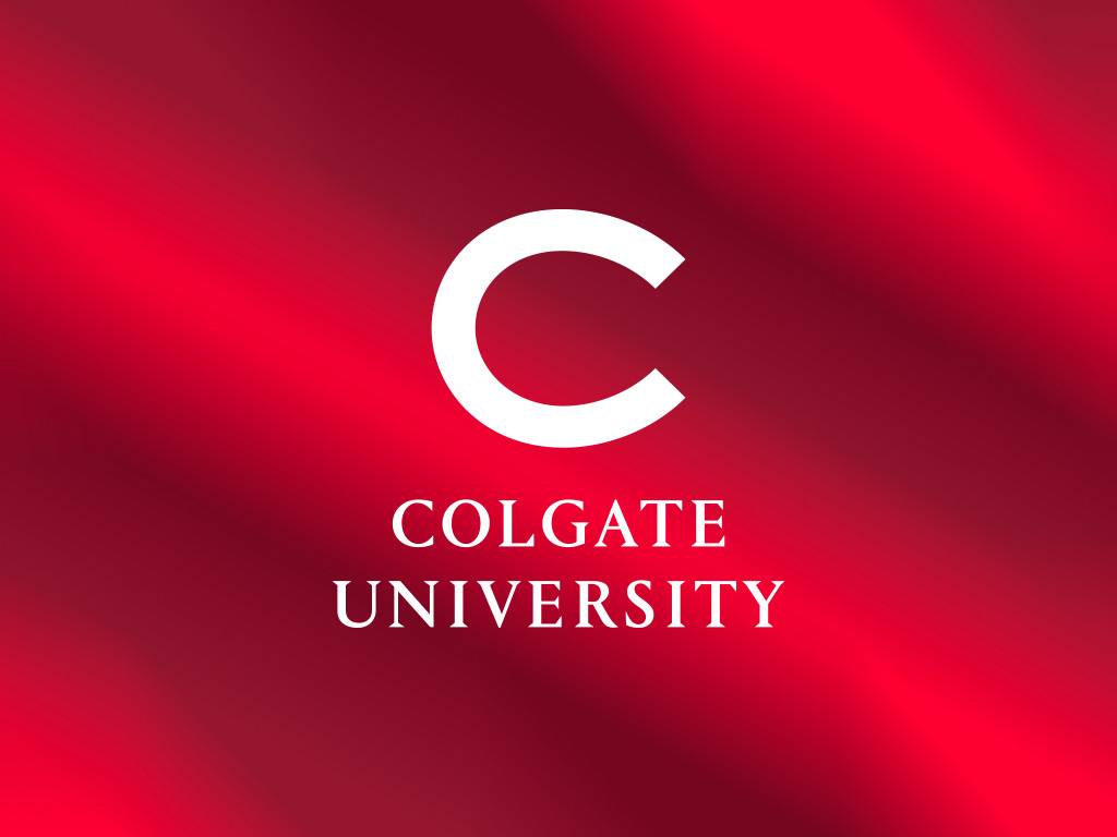 C mark on maroon and red