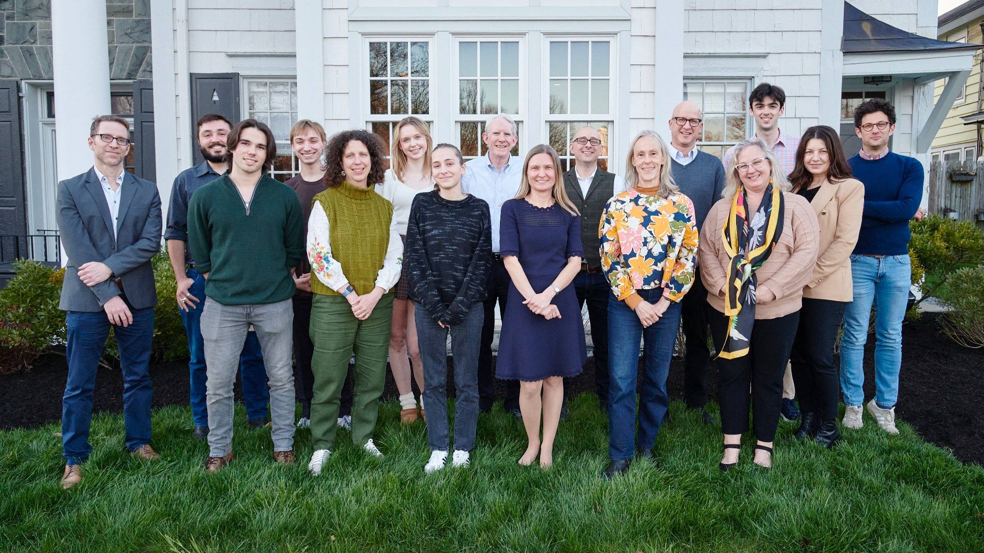 2024 James Madison Summer Fellows and their faculty sponsors at the Colgate Inn on April 22.