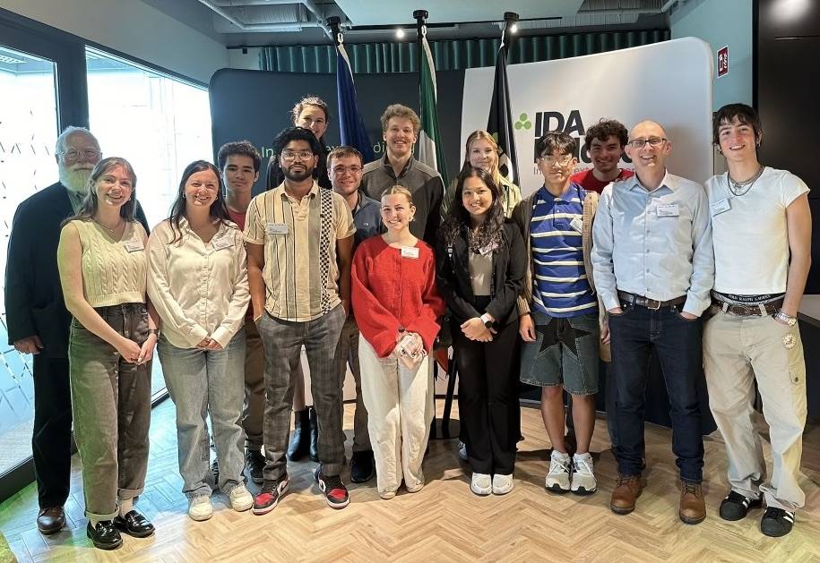 My England and Ireland Extended Study class visiting the IDA Ireland. 