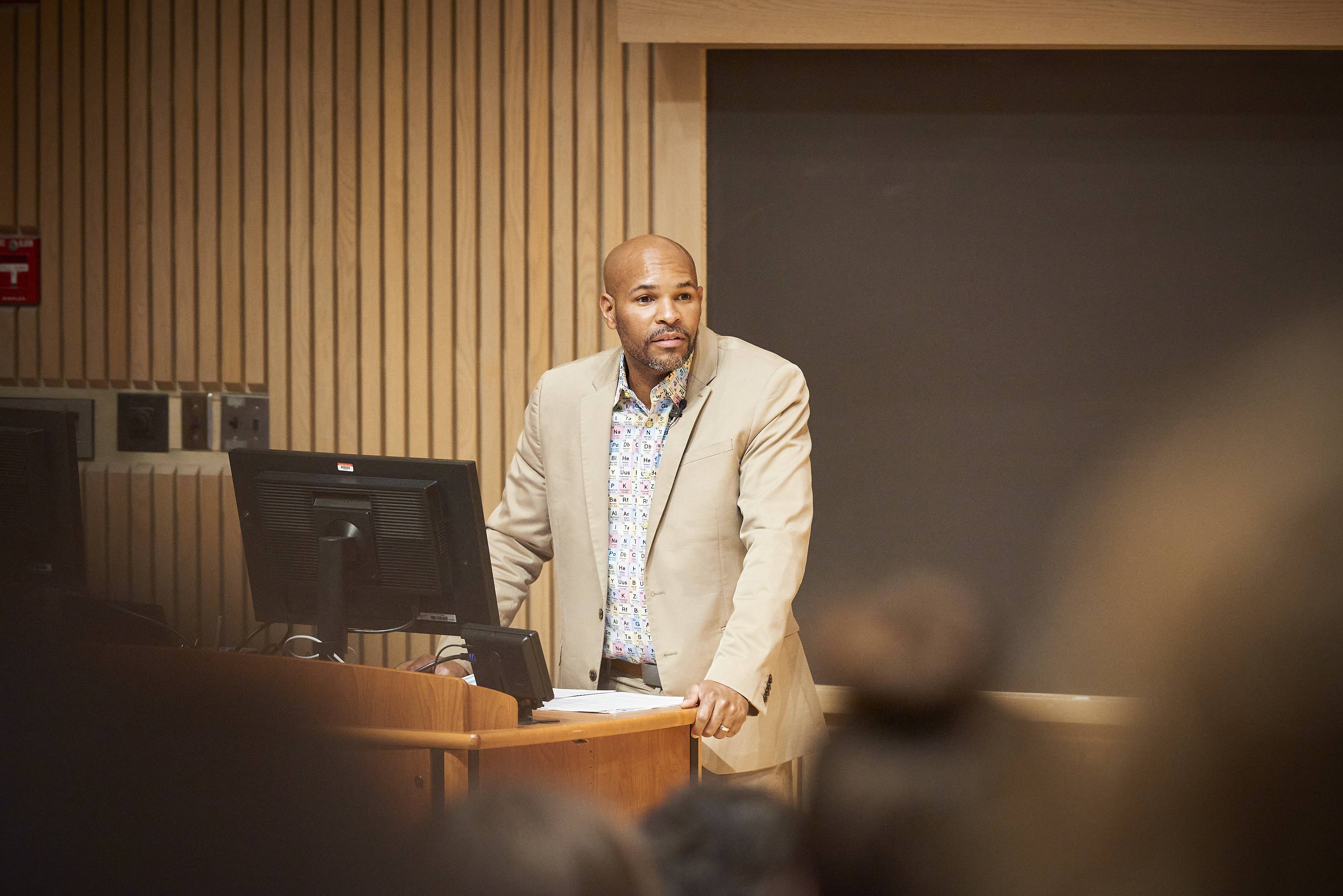 Dr. Jerome Adams, 20th surgeon general of the United States, addresses Colgate community