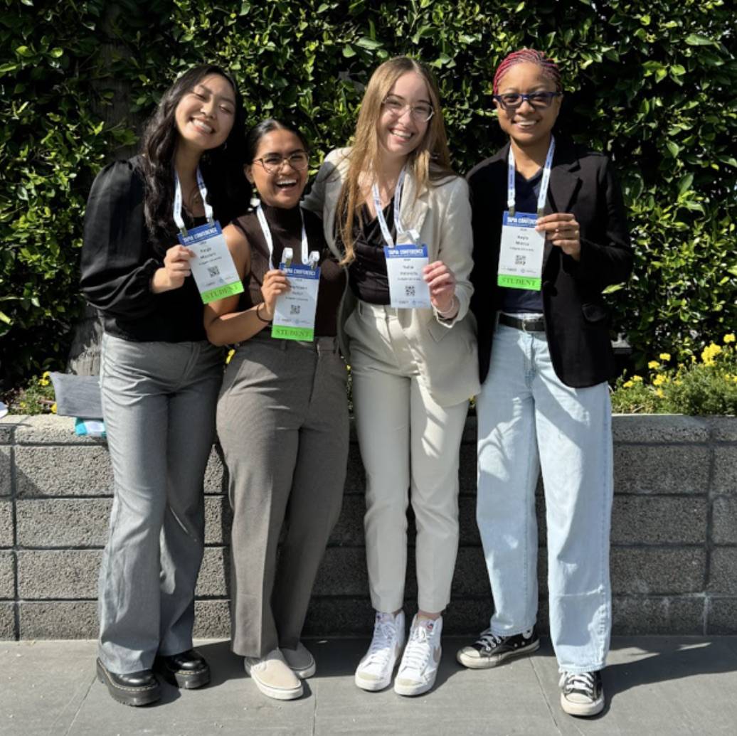Nephileen and classmates on a computer science department sponsored trip to the Tapia Conference