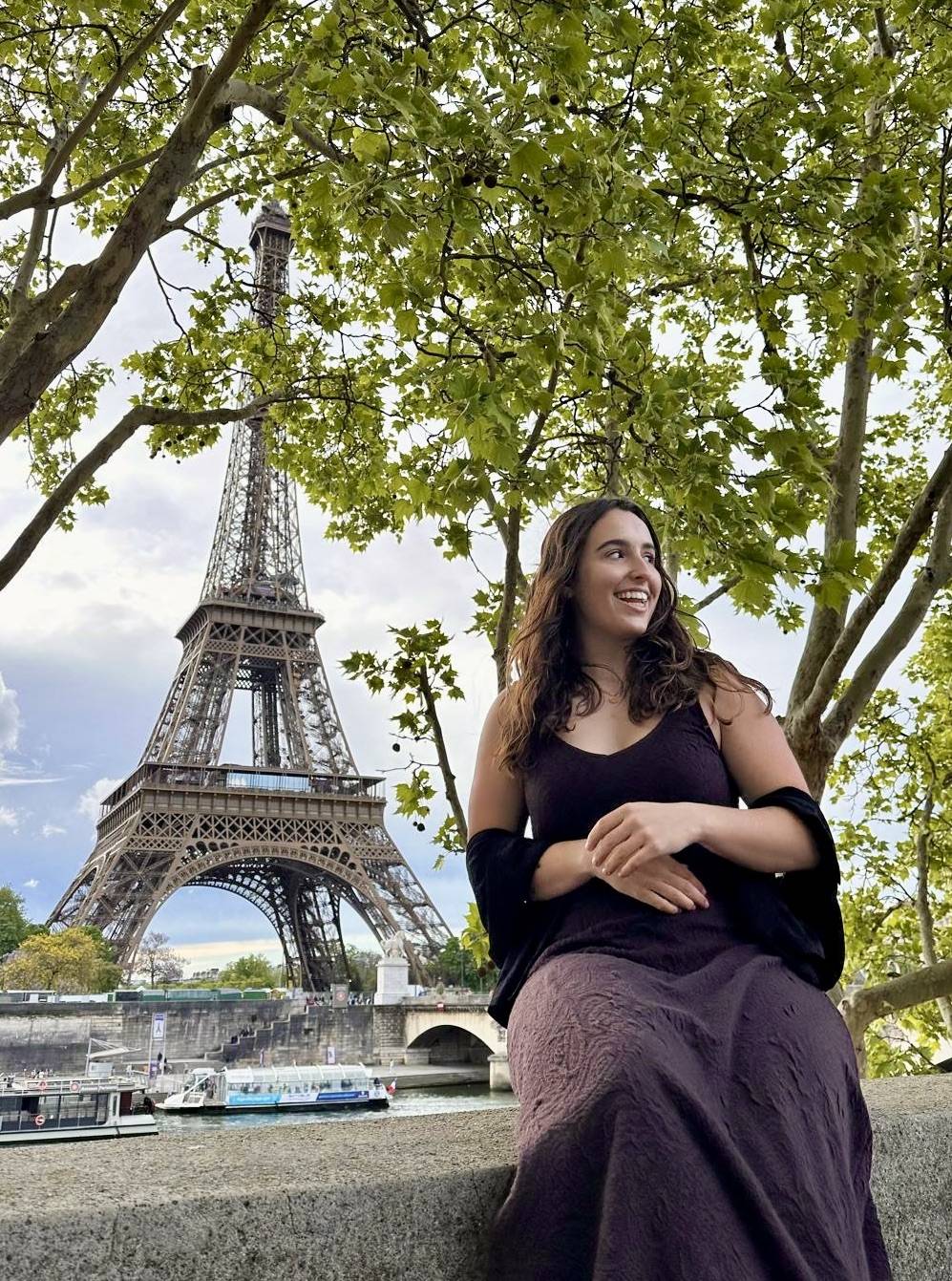 Allie enjoying a beautiful Easter Sunday in Paris during an excursion with the Geneva Study Group
