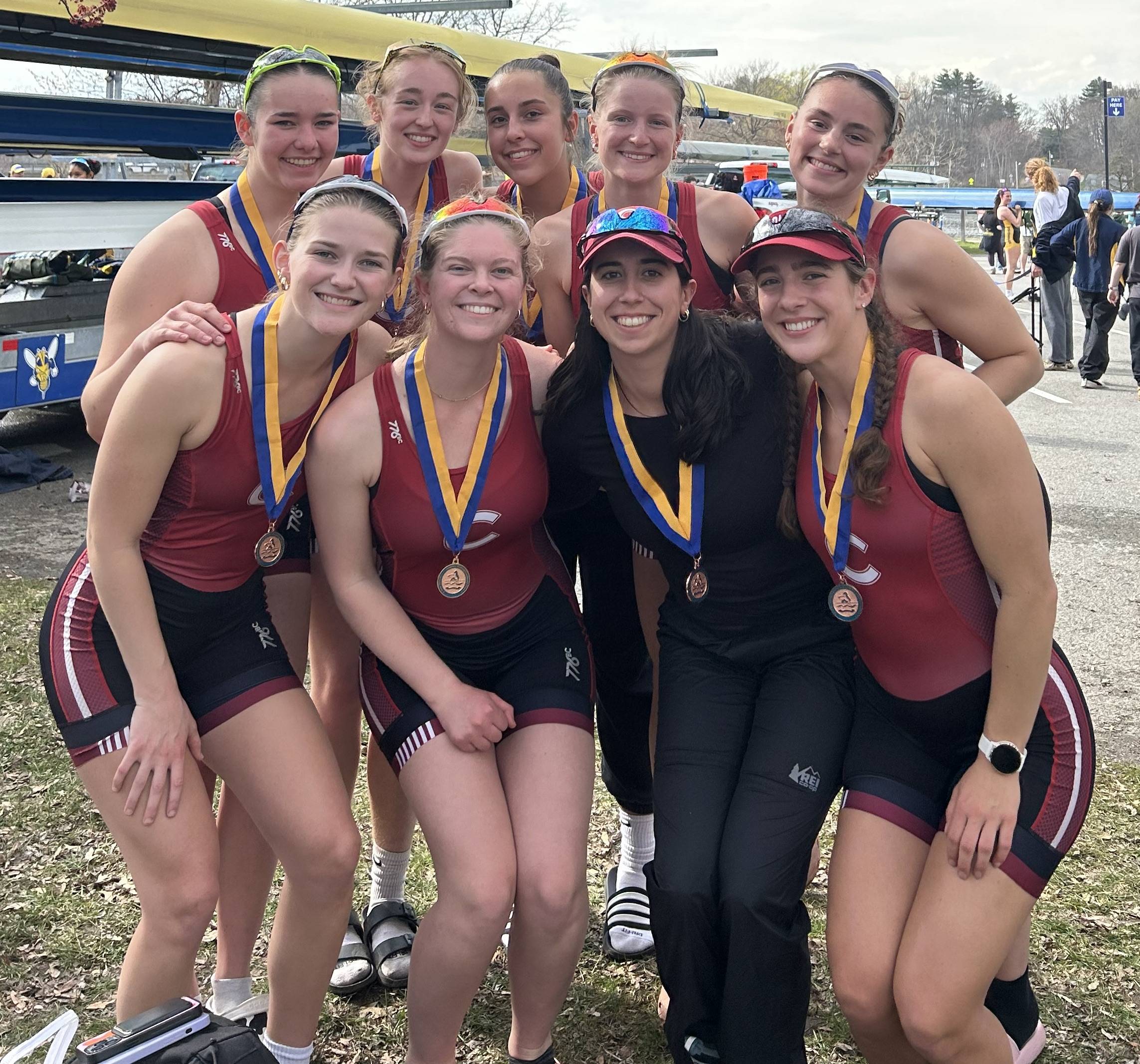 Grace with her boat at the 2025 NYS Championship Regatta in Saratoga Springs, NY