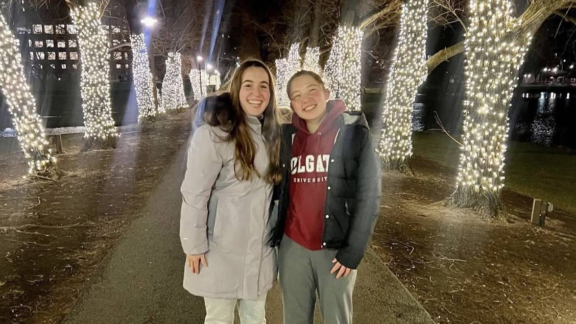 A photo from Allie's very first semester at Colgate