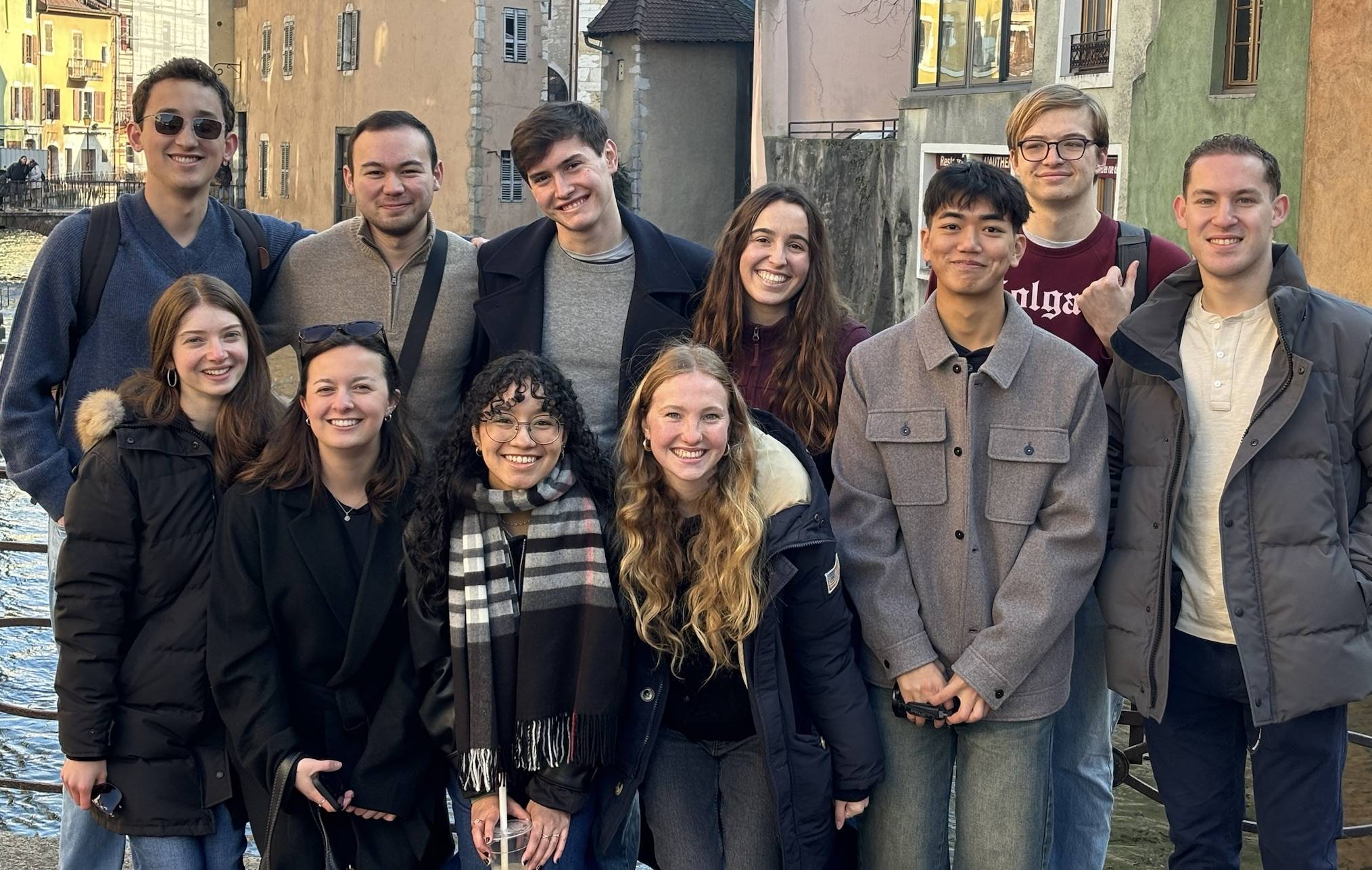 Langh visiting Annecy, France during the weekend with his Colgate Geneva Study