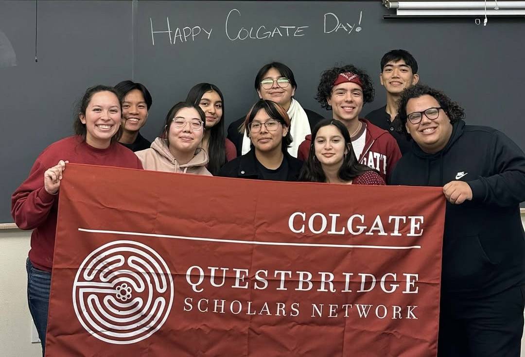 Langh celebrating the end of Fall Semester 2024 with the QuestBridge Scholars Network