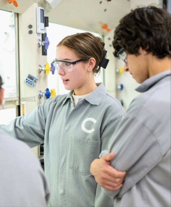 Katherine in Organic Chemistry I Lab