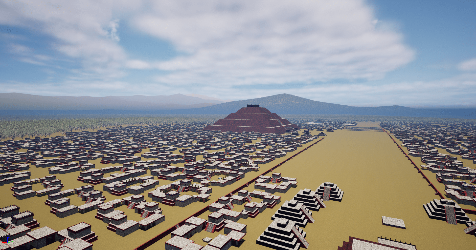 Teotihuacan recreation in Vis Lab