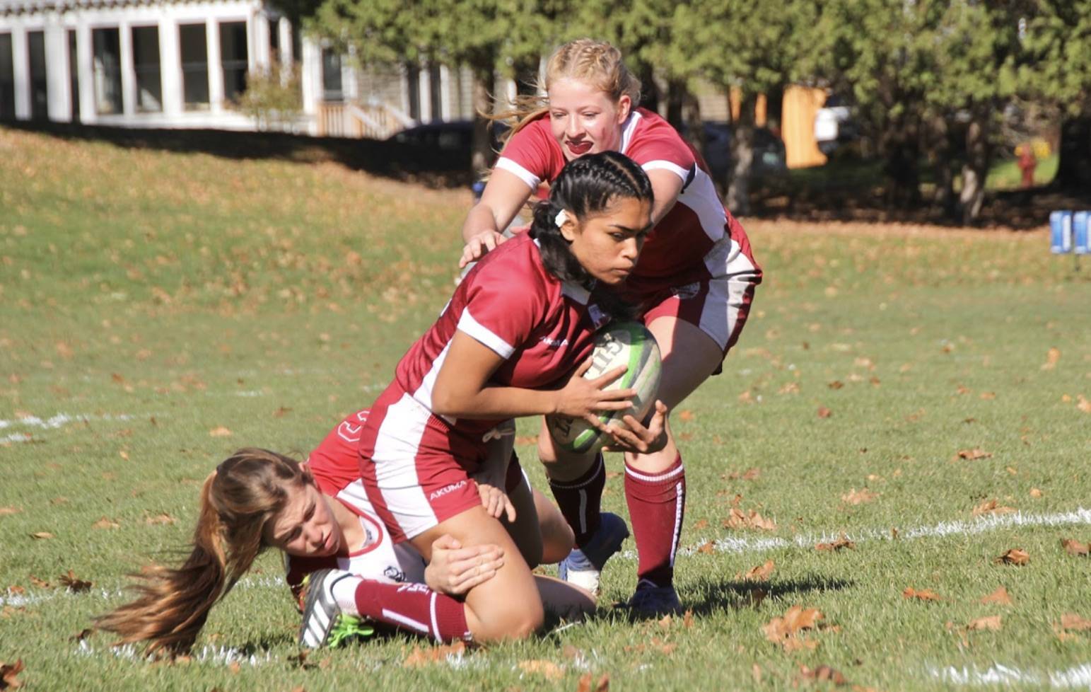 Nephileen Kattel ’26 playing rugby