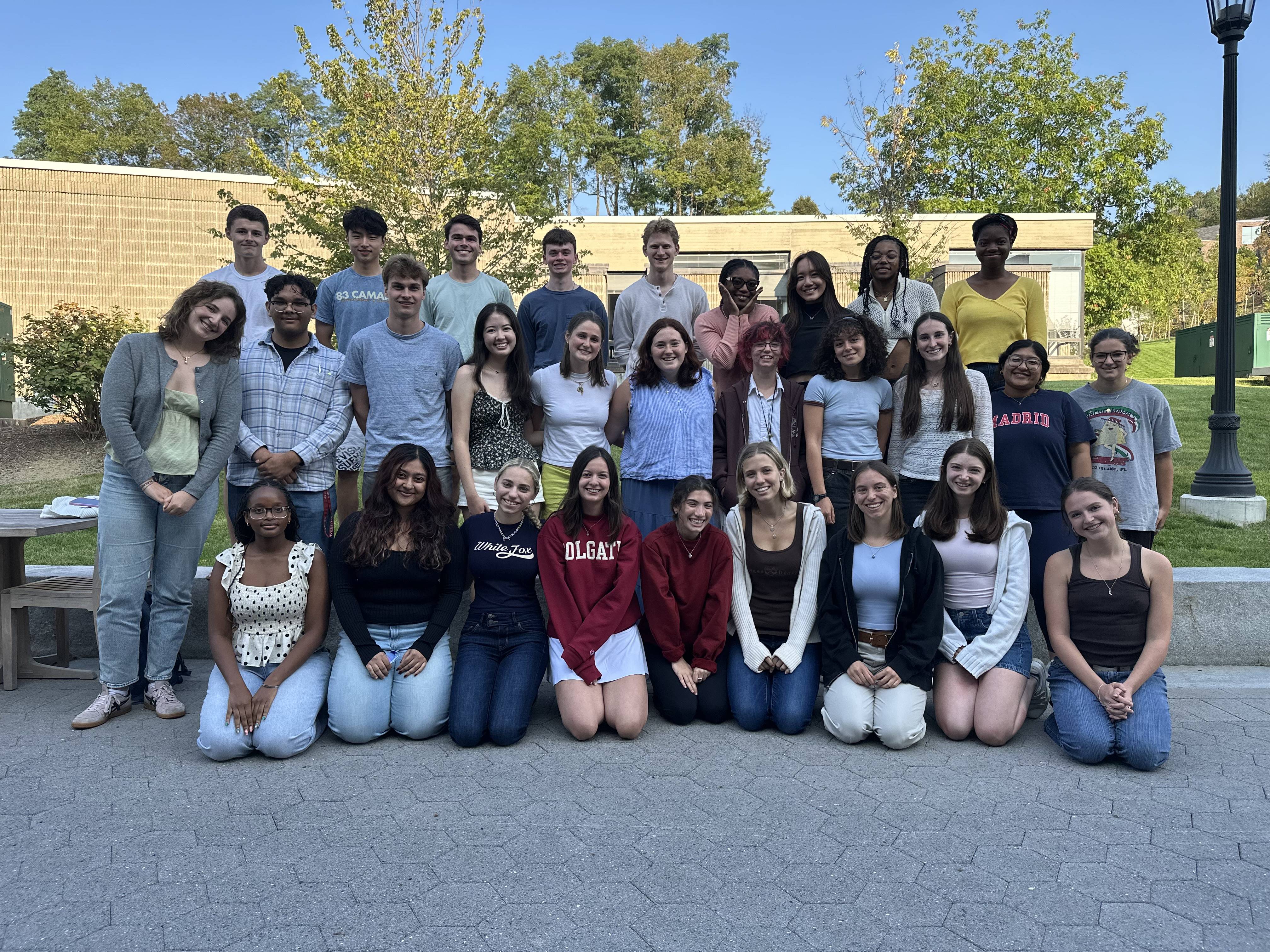 Writing & Speaking Consultants and pictured outside of Bernstein Hall. 