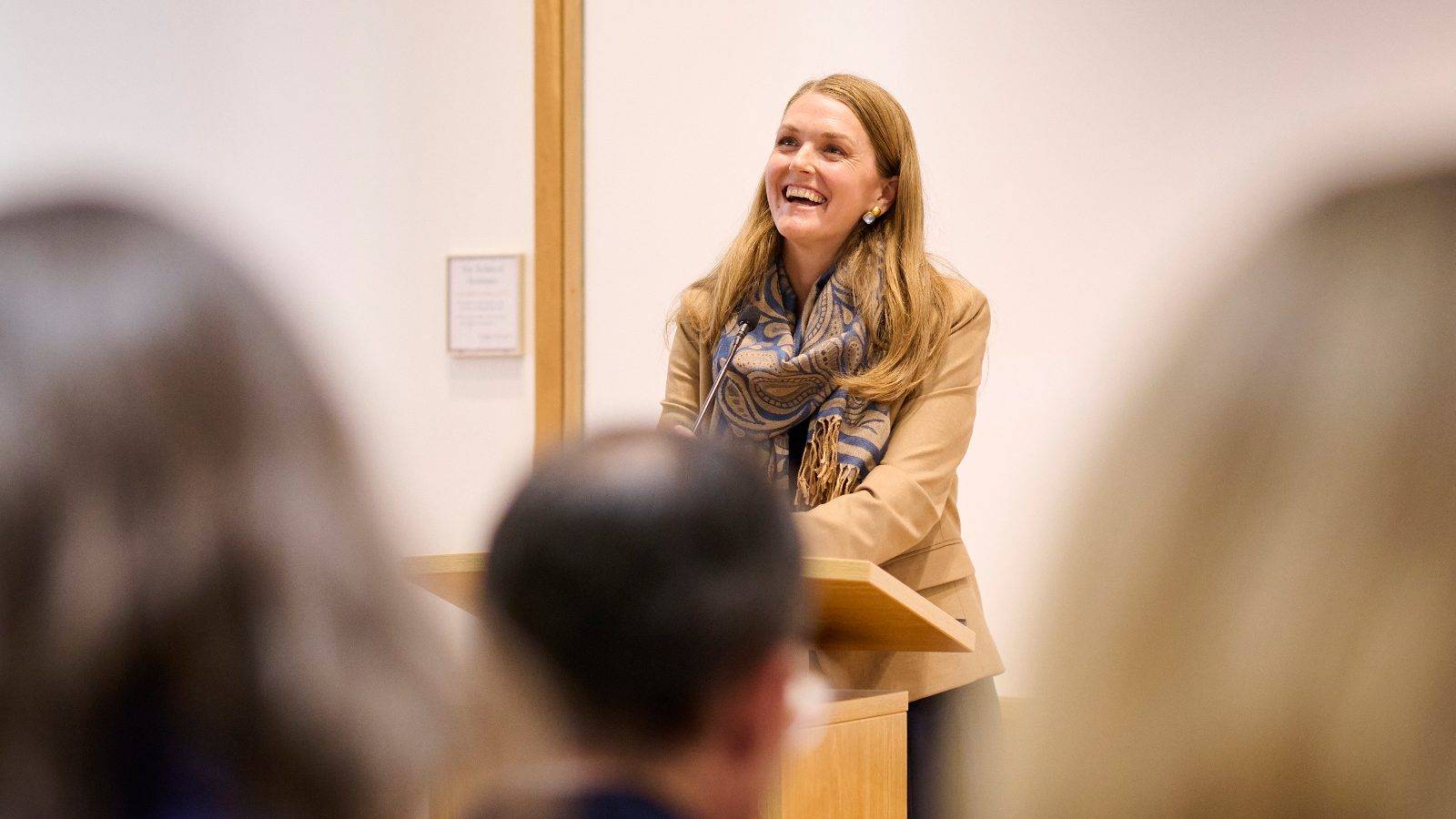 Jennifer Frey lectures at Colgate Nov. 7.