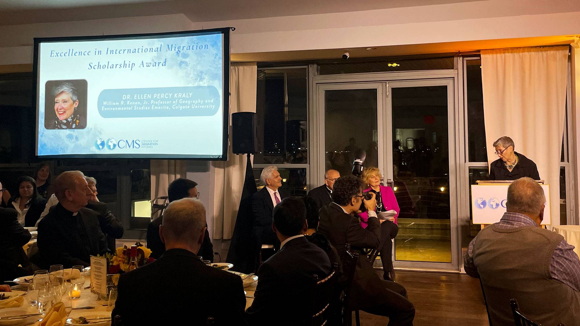 Kraly delivers keynote during symposium