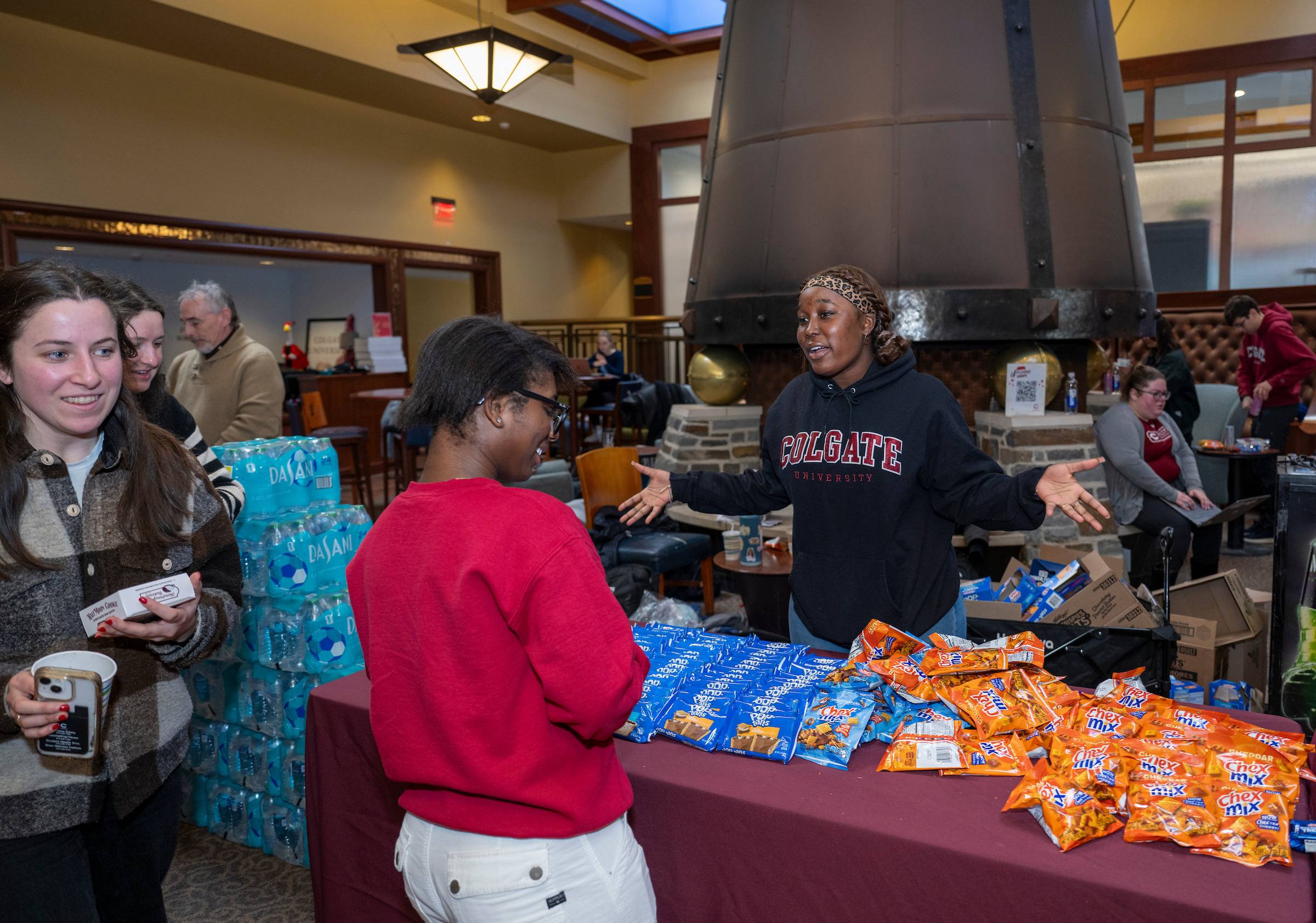 Dining service intern tables free samples (Photo credit: Mark DiOrio) 