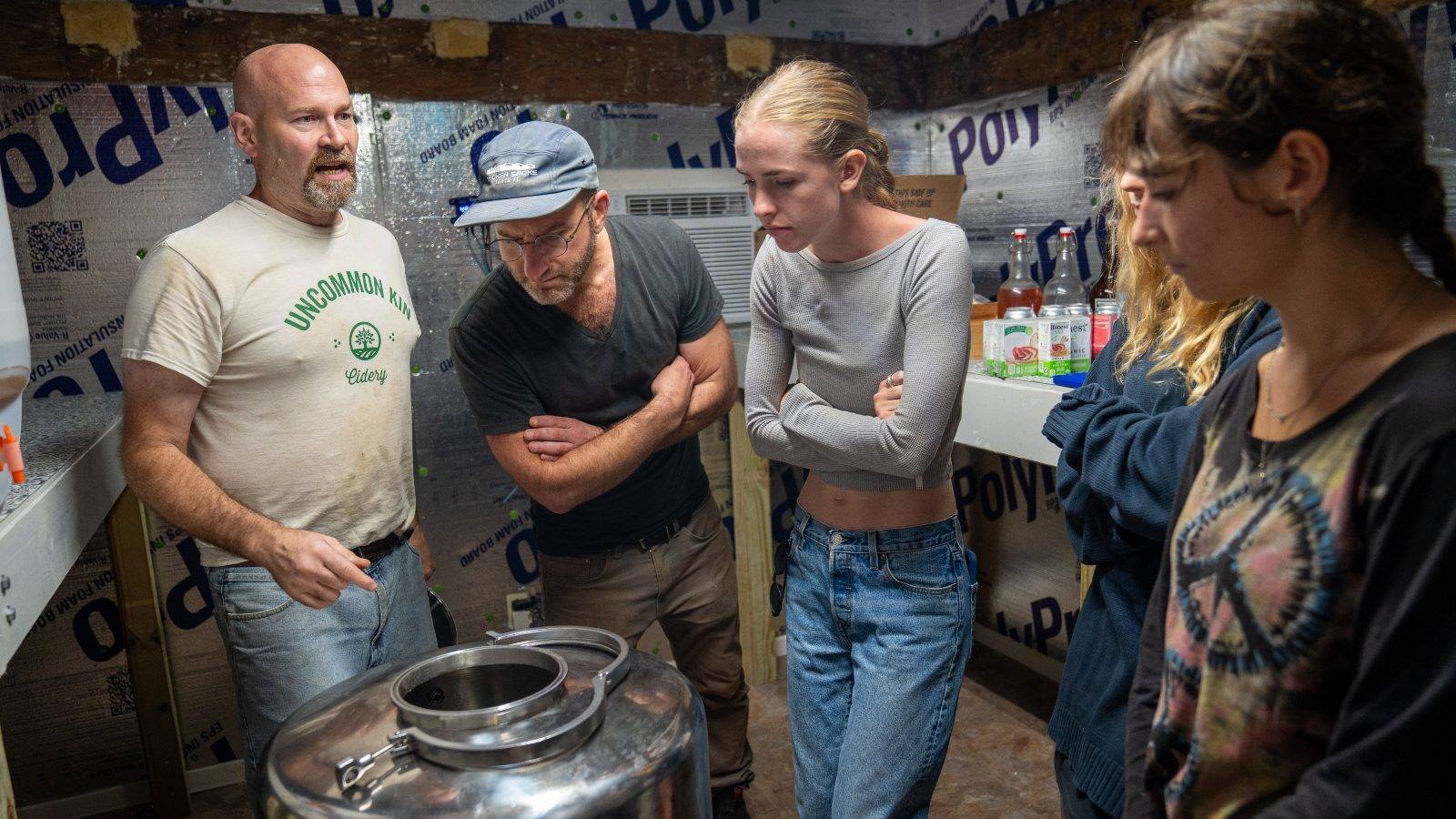 Stern’s class at Common Kin Cidery in New Berlin to learn about their fermentation process