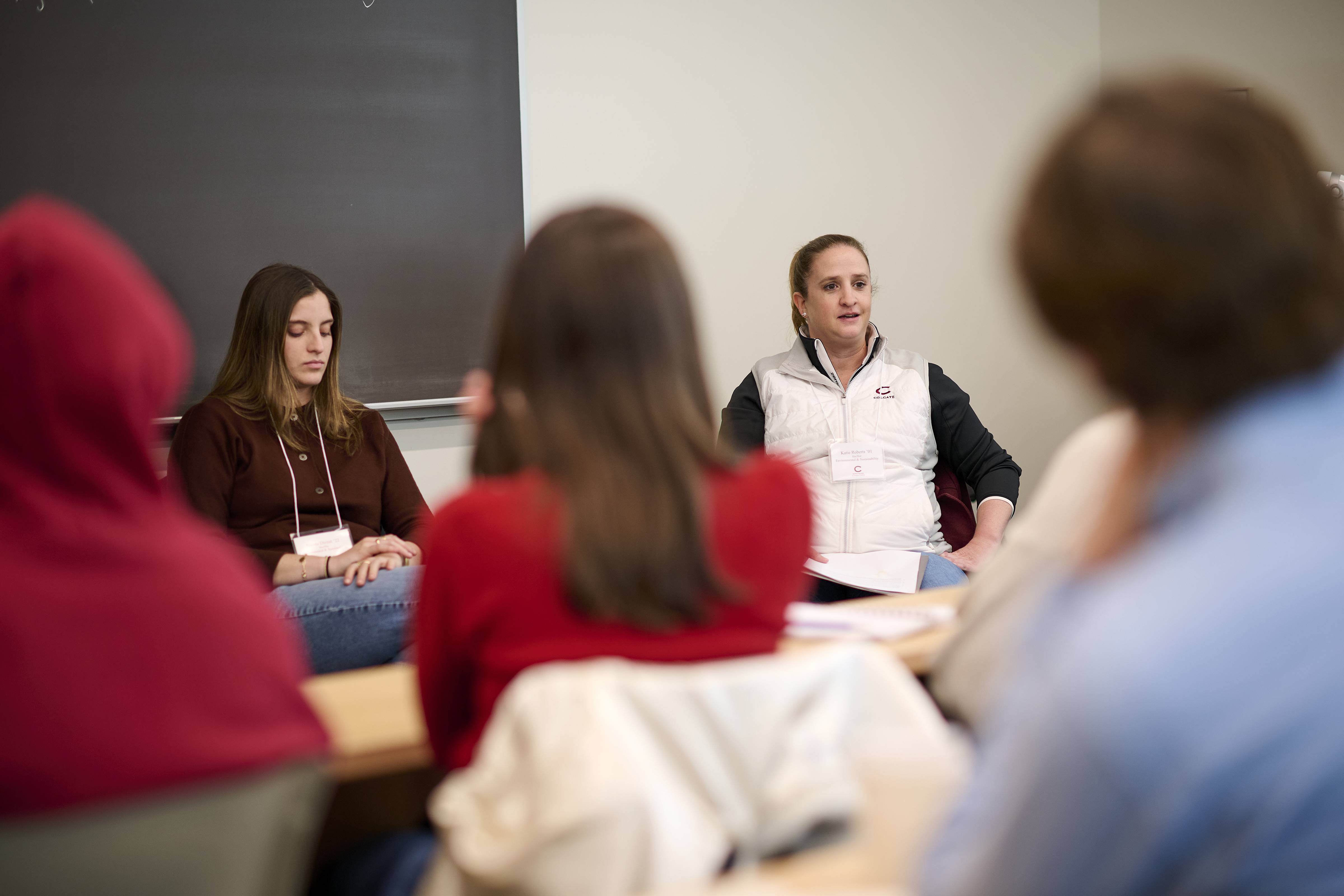 Students listen to panel speakers at Sophomore Connections