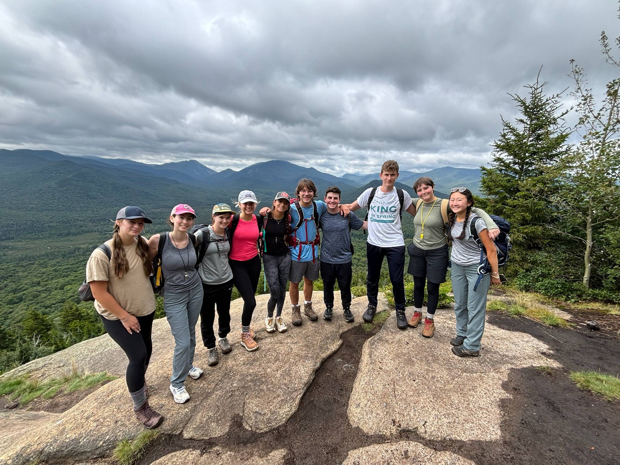 Day hike WA on a mountain summit