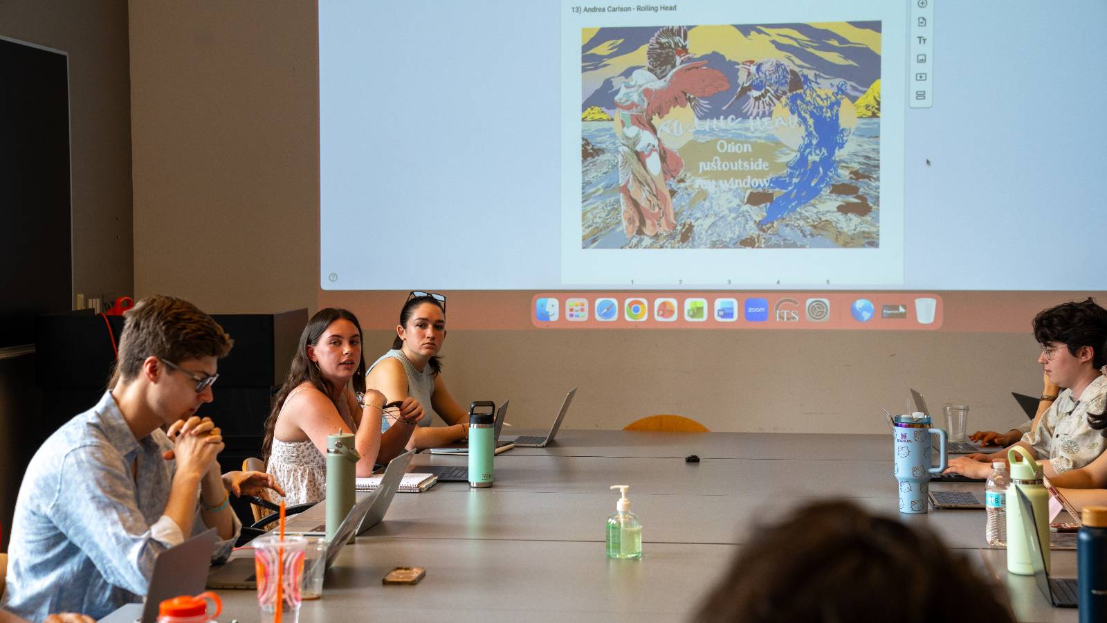 ARTH/MUSE 254 students in the classroom