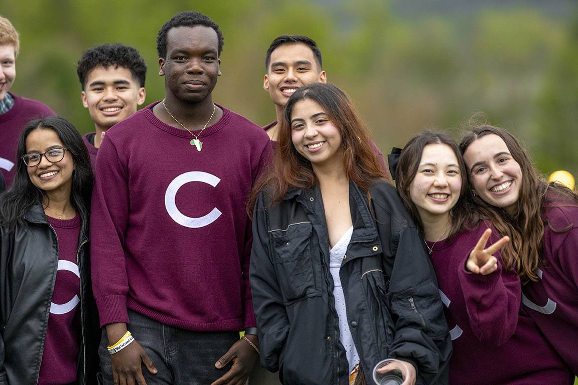Students pose gor a photo