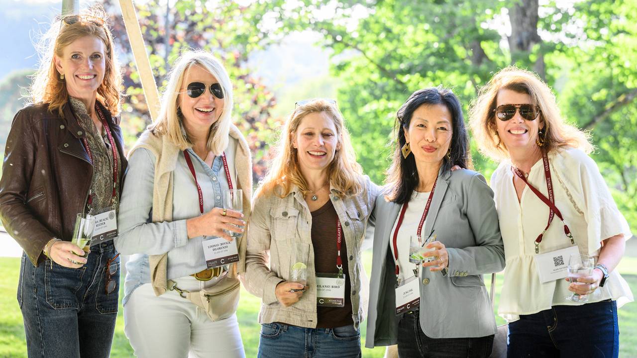 Alumni at reunion