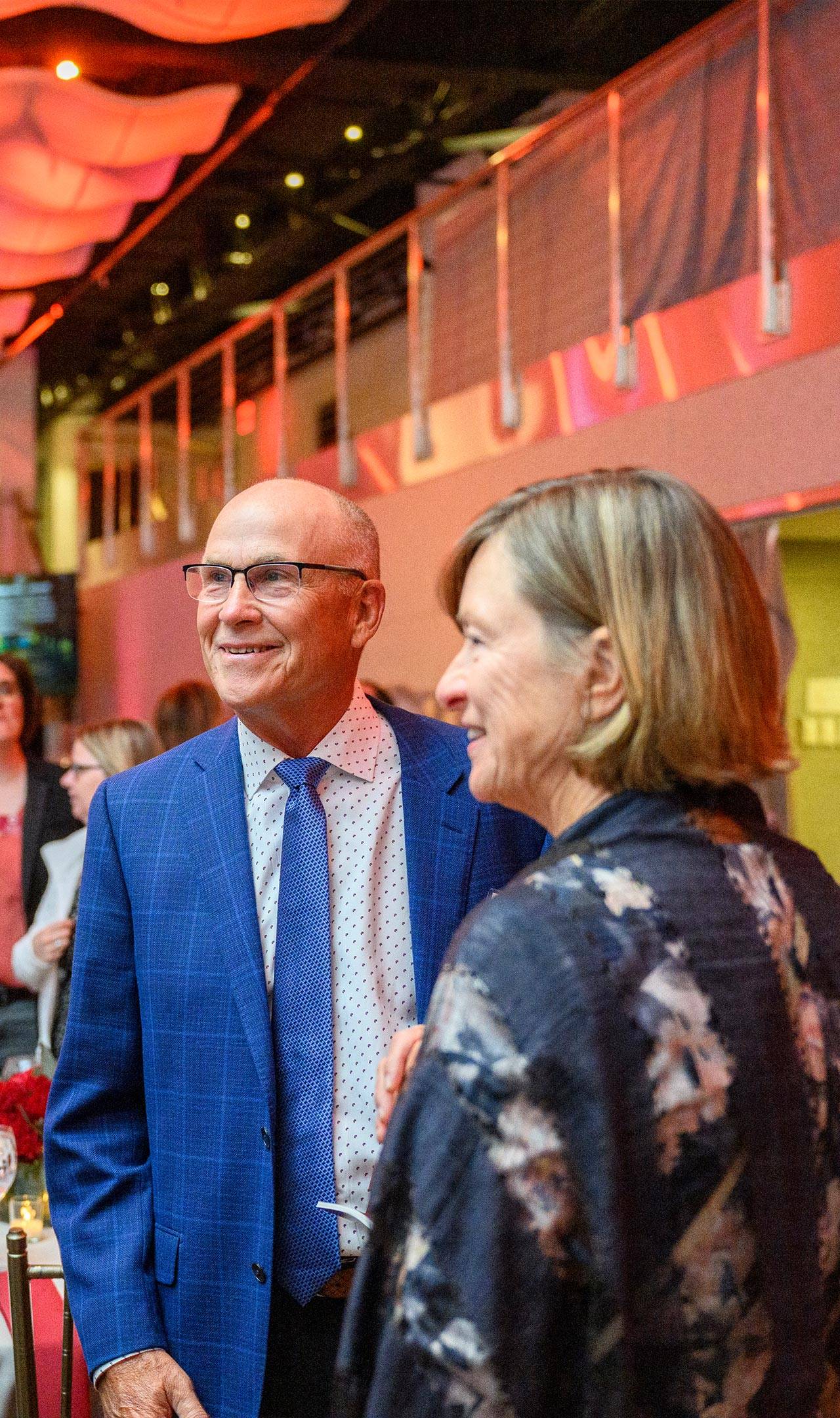 Alumni attend the James B. Colgate Society Induction