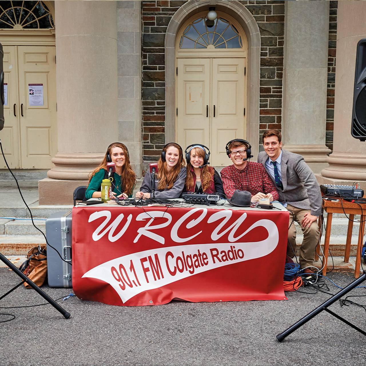 Members of WRCU radio