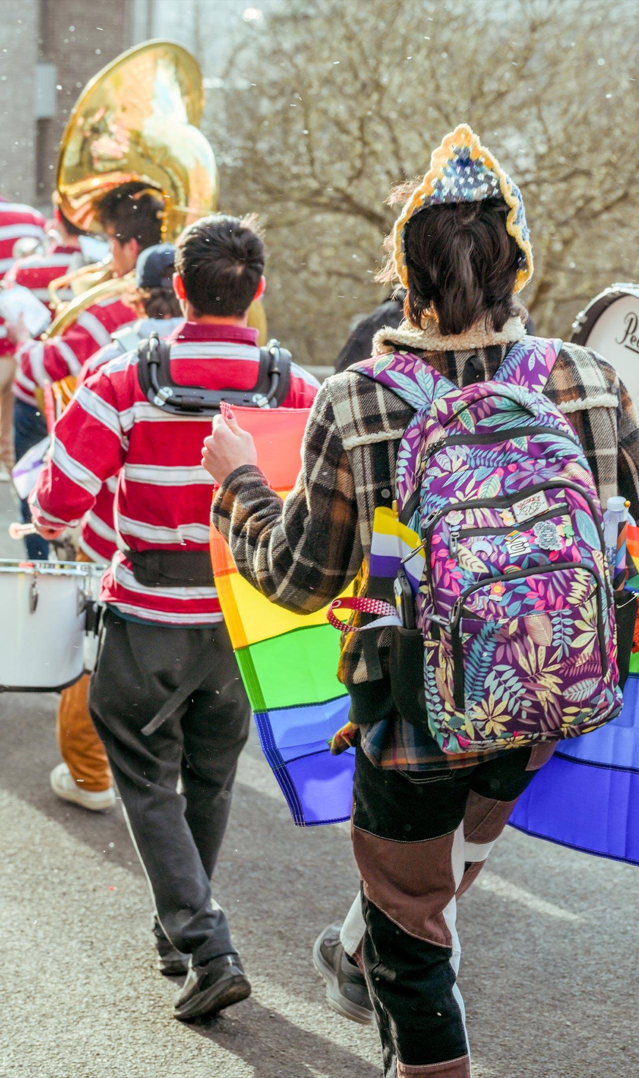 Parade around campus