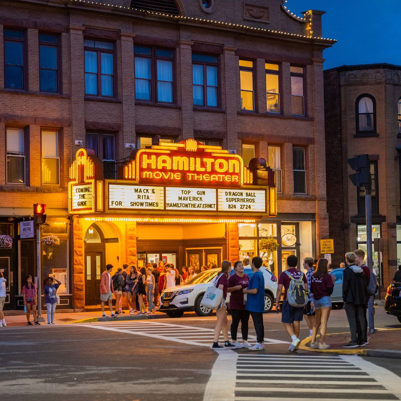 Downtown Hamilton at night