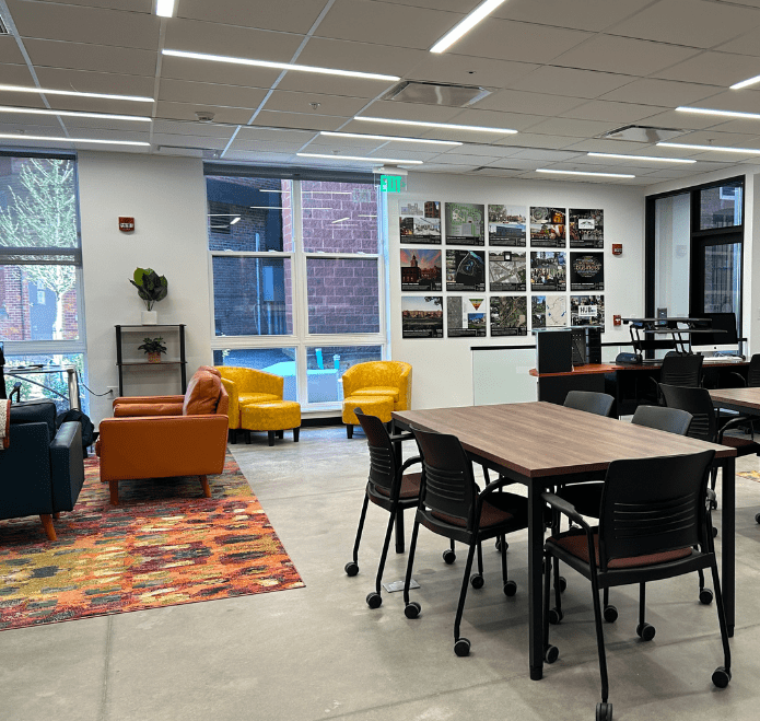 Interior shot of The Hub business incubator
