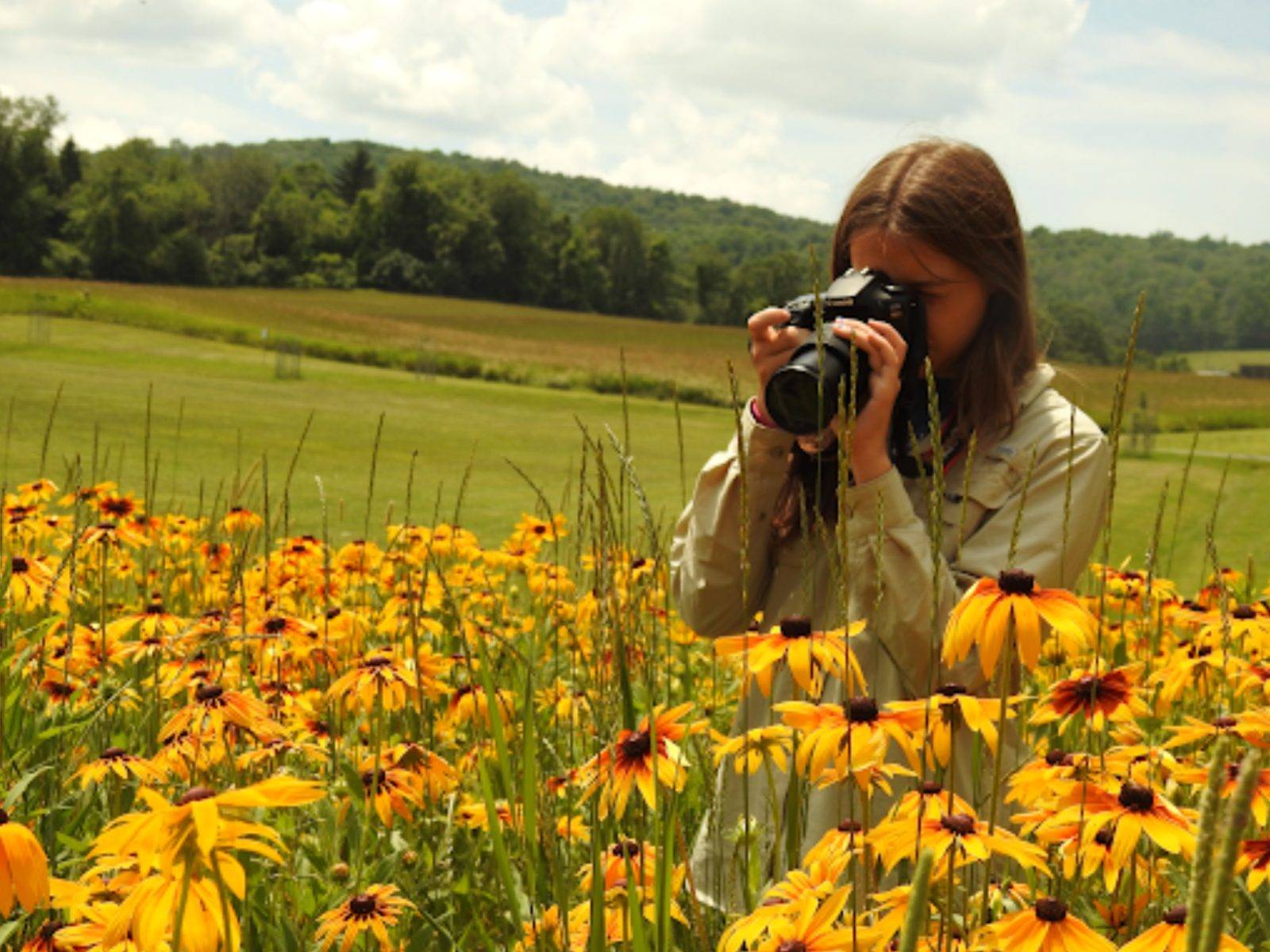 Catherine Stevens ’27 documented native pollinators as part of her Summer Field School project with Friends of Rogers.