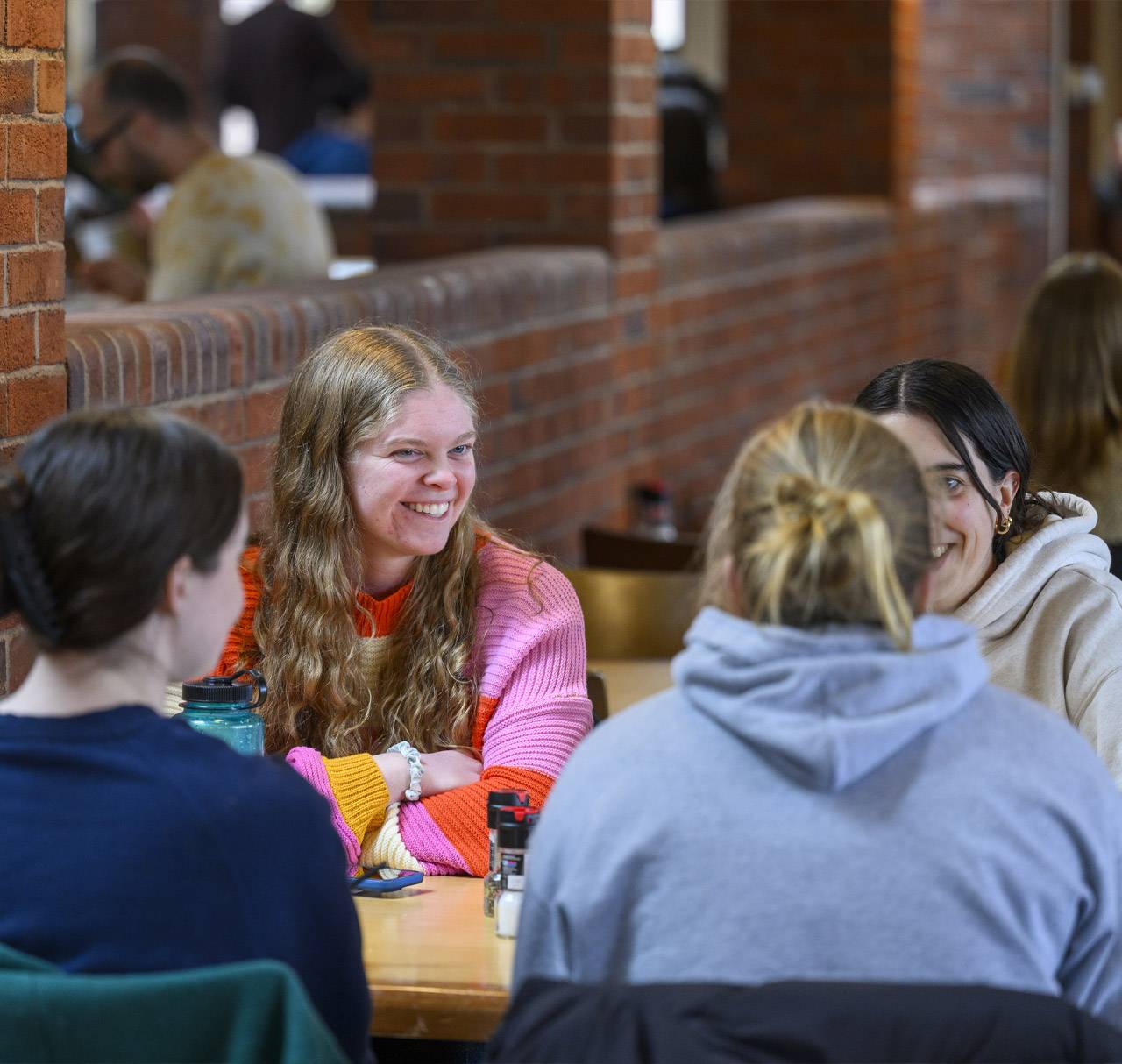 Frank Dining Hall patrons