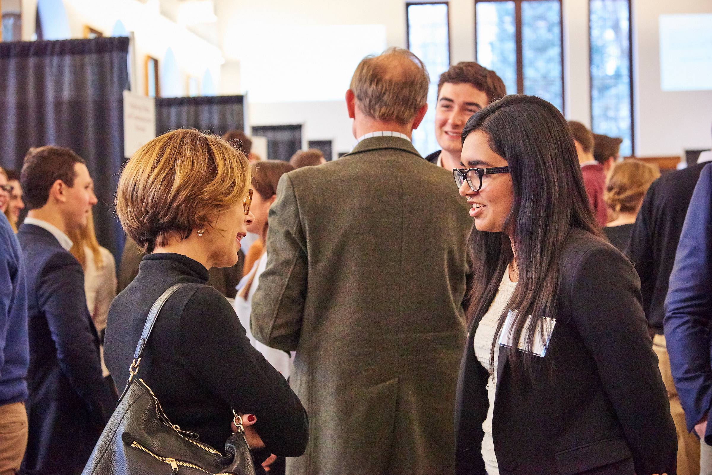 Student alumni networking event