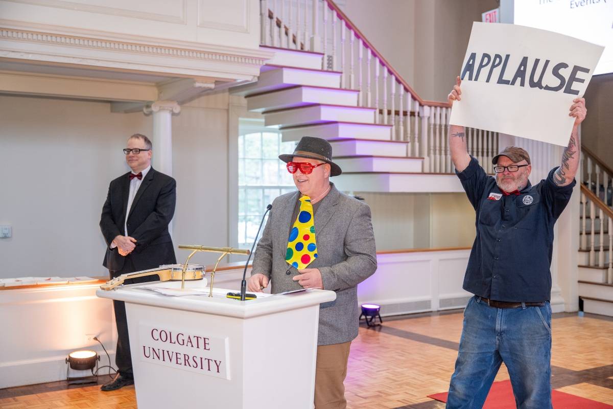 Heating Plant Team presents awards at the spring 2025 Staff Excellence Awards