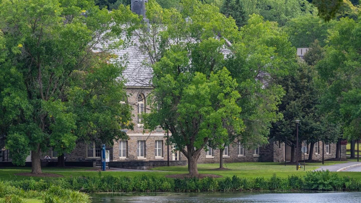 Photo of James C Colgate Hall in August