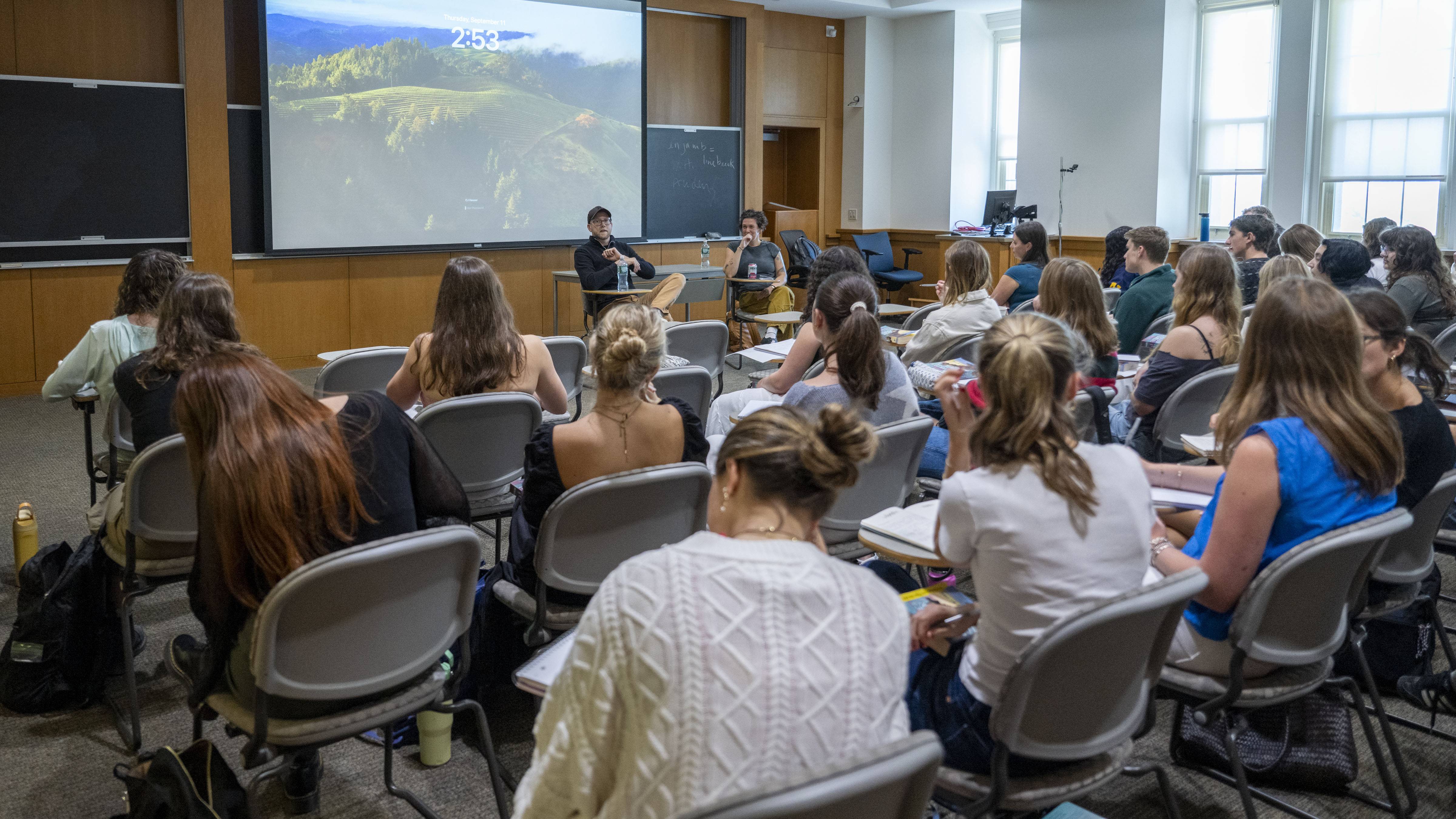 Author TJ Klune speaks with Colgate students