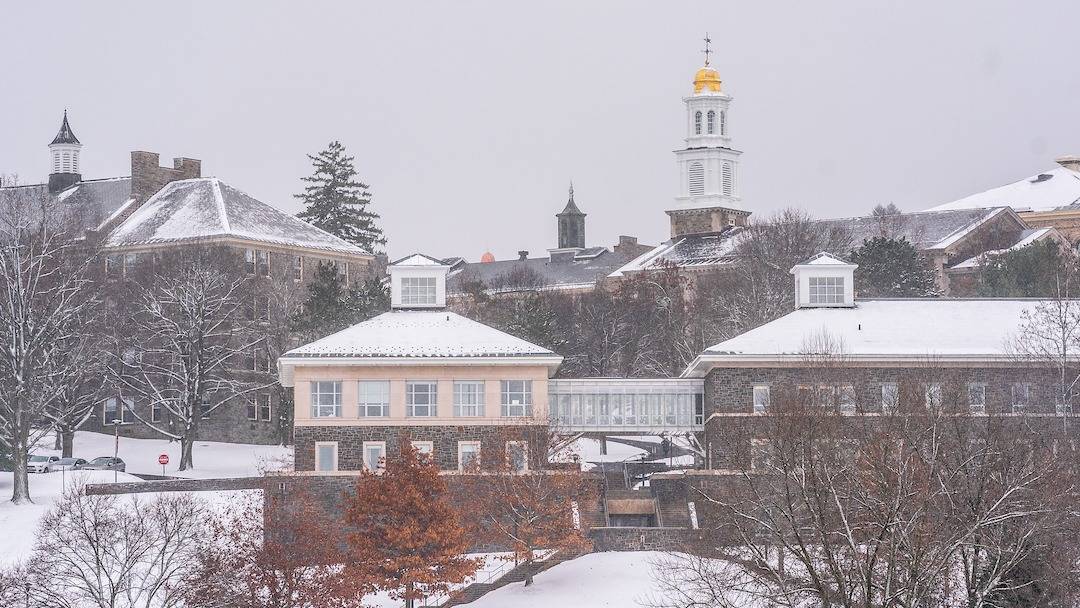 Colgate hill in winter