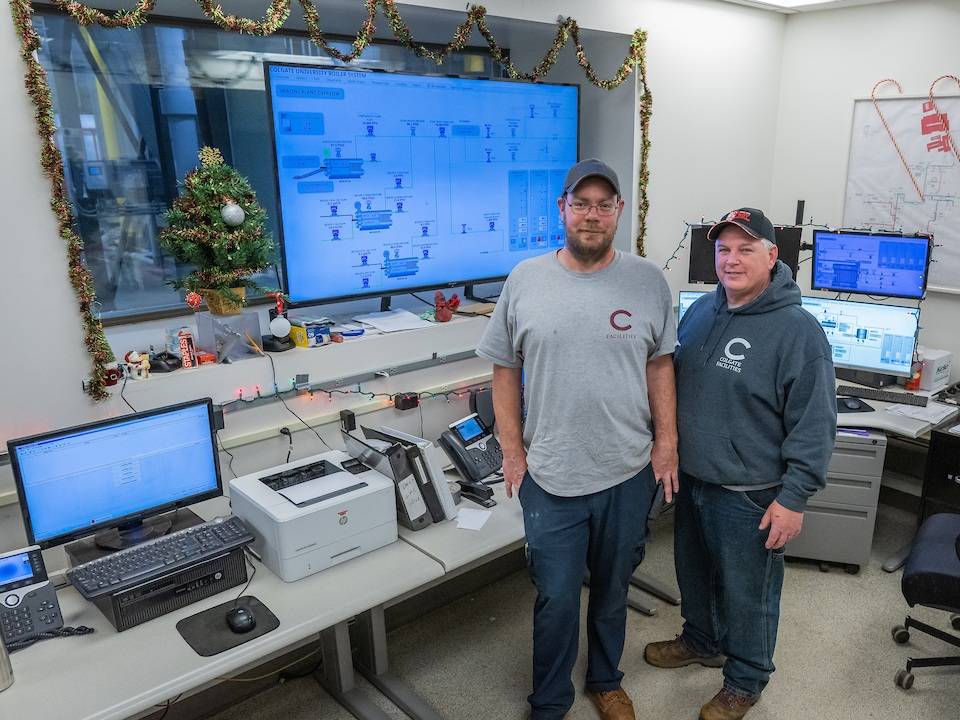 Interim Foreperson Paul DuVall and Boiler Operator (Big) Eric Salsburg