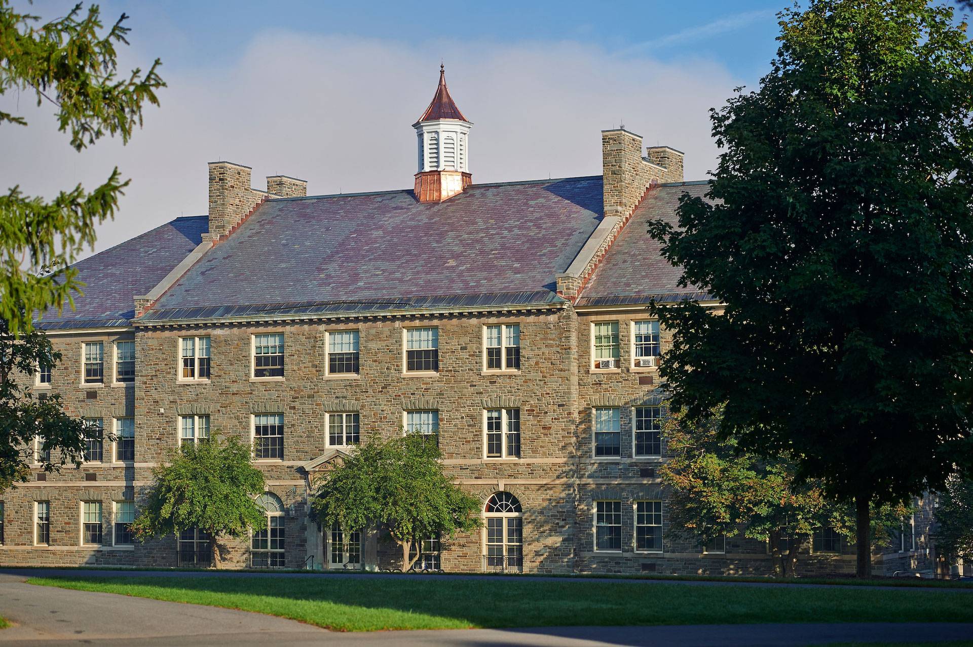 McGregory Hall from the Academic Quad in summer