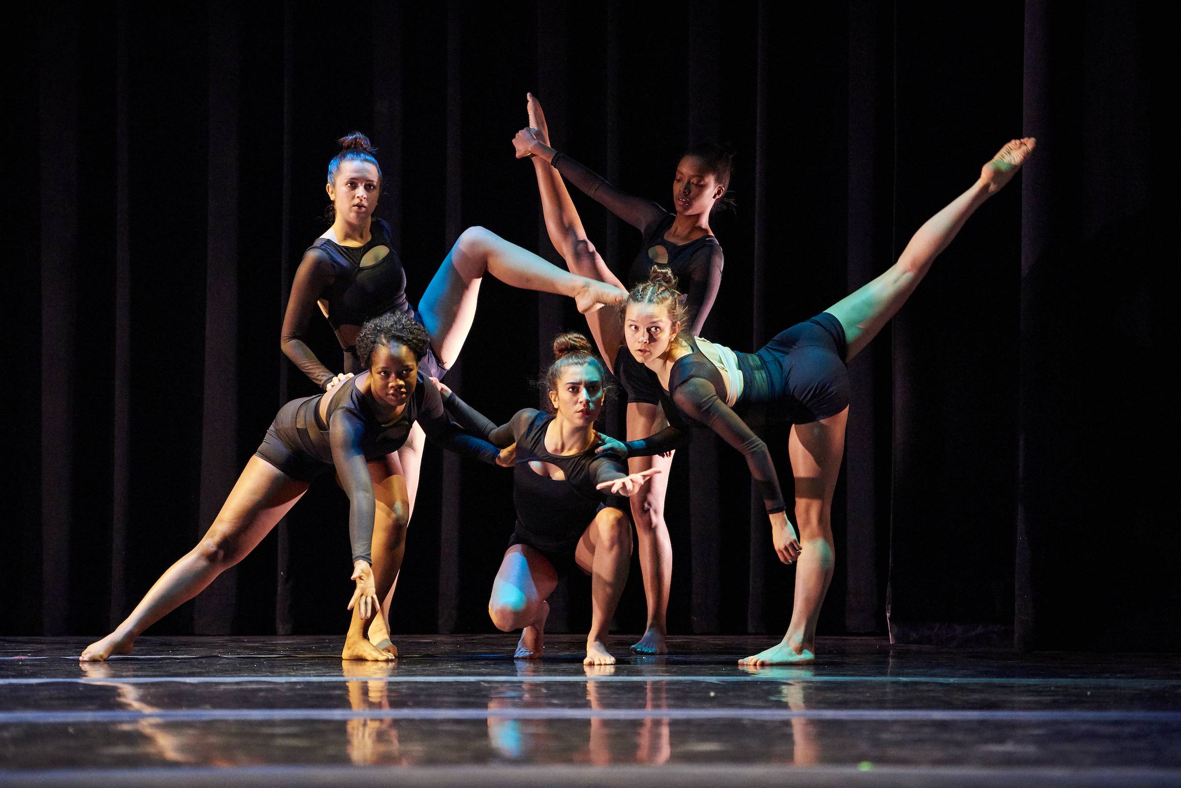 Dancers performing in the Spring 2019 Dance Concert