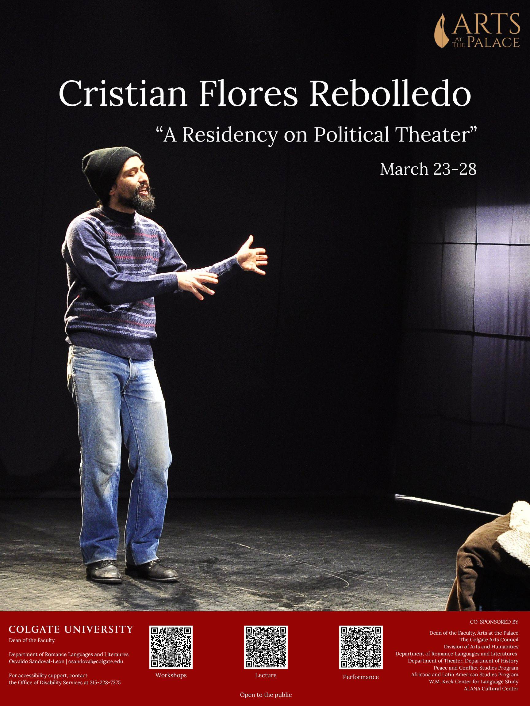 poster for A Residency on Political Theater