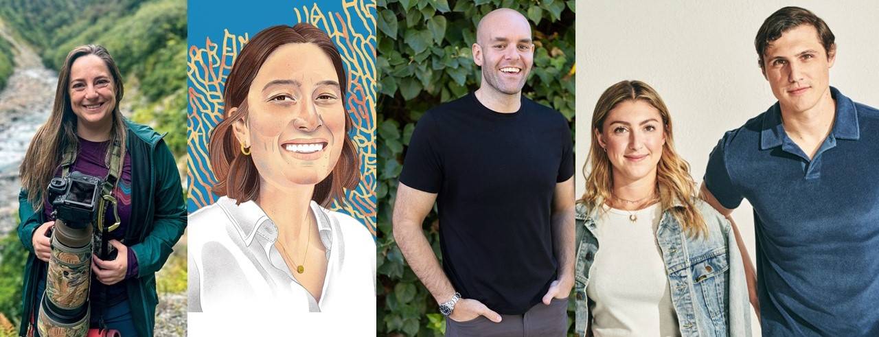 Image is compilation of alumni.  L-R: Alison Stokes ’10, Jenna Lilly ’17, Christopher Nulty ’09,  Jake Danehy ’16, and Caroline Danehy ’19