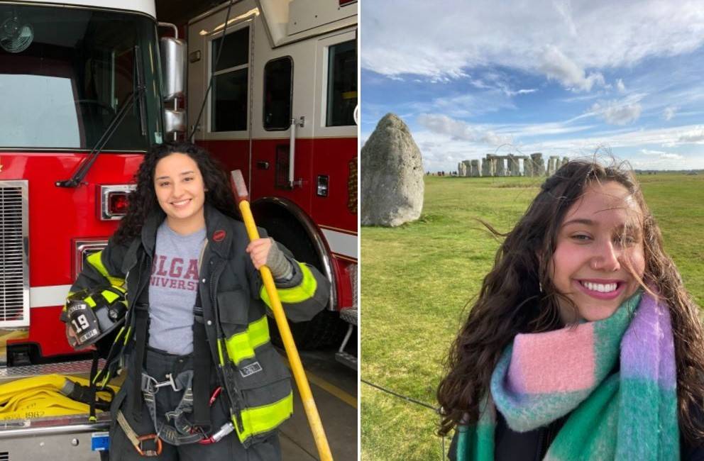 Ani Arzoumanian '22 (left) and Lucy Langan '23 (right)