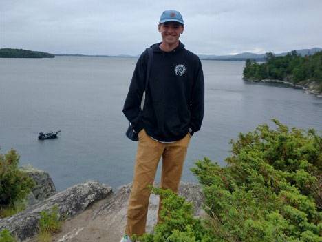 Eric Barber in front of a lake in the Adirondacks