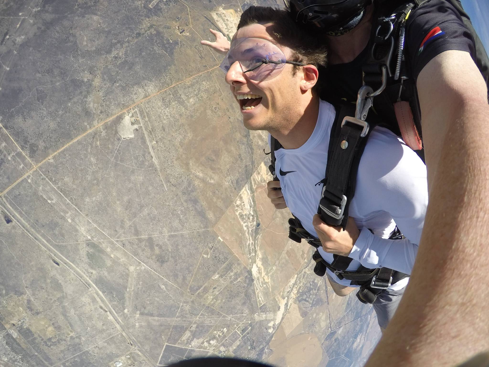 Joseph Berberich '24 skydiving in Cape Town, South Africa.