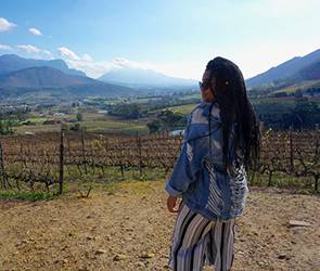 Madison Heggins looks on during her time abroad in Cape Town, South Africa