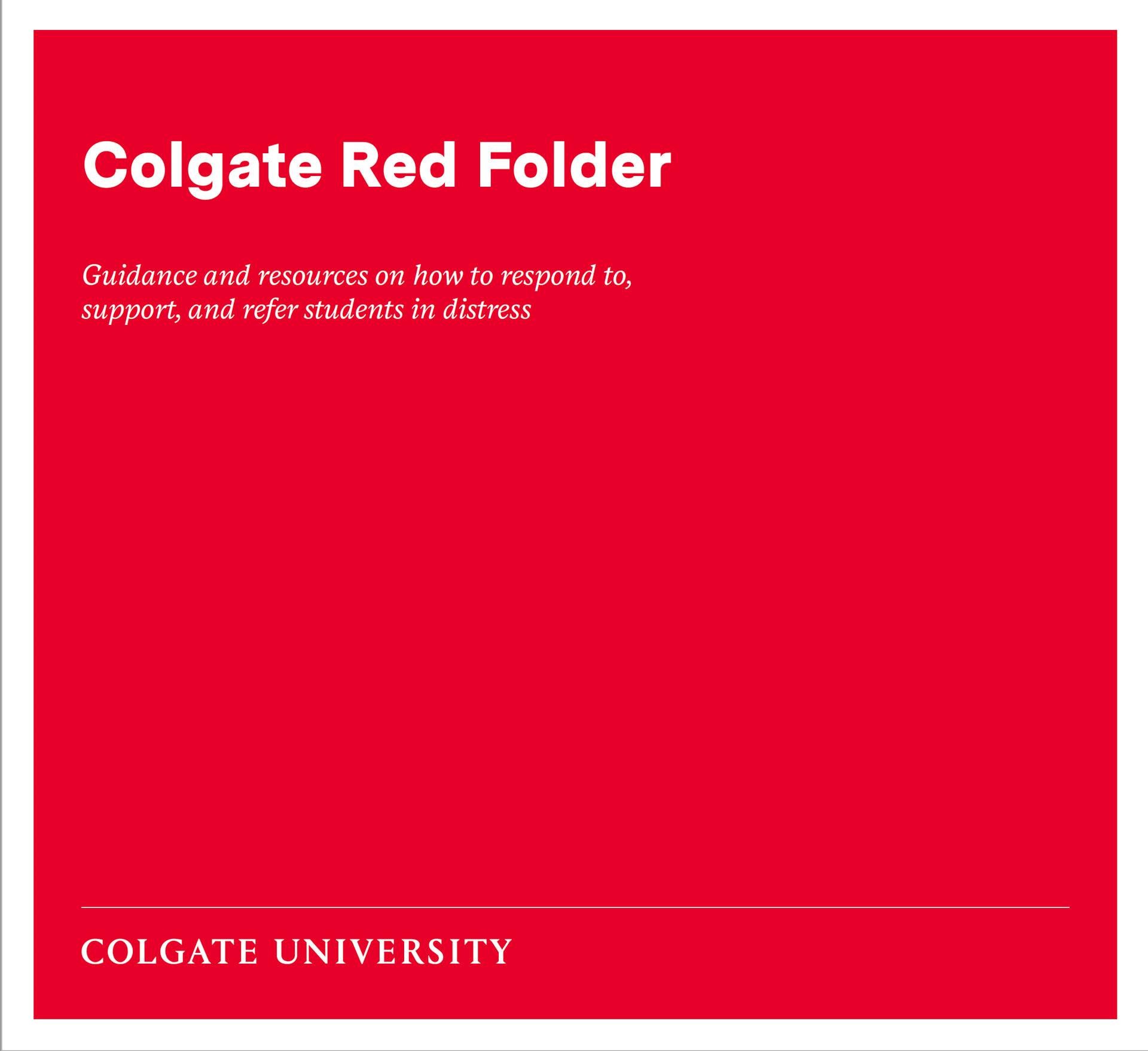 Cover of Red Folder booklet