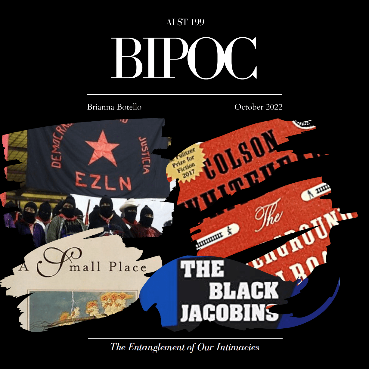 A collage titled the Entaglement of the term BIPOC