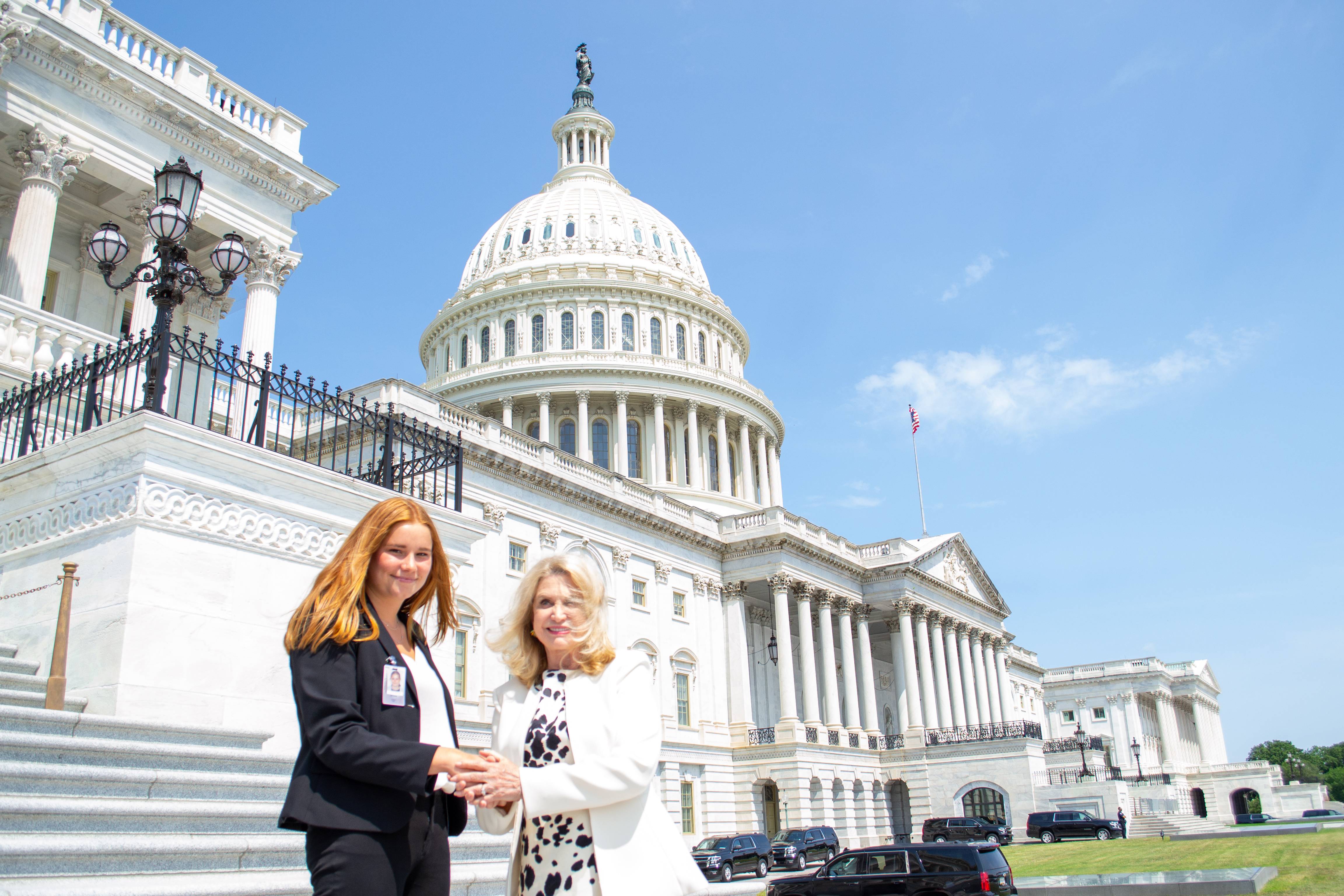 Sophie Hart with Congresswoman Maloney