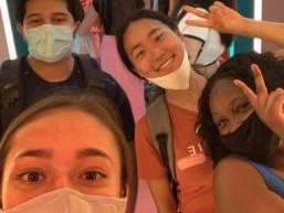 Sowon Kim and friends in selfie