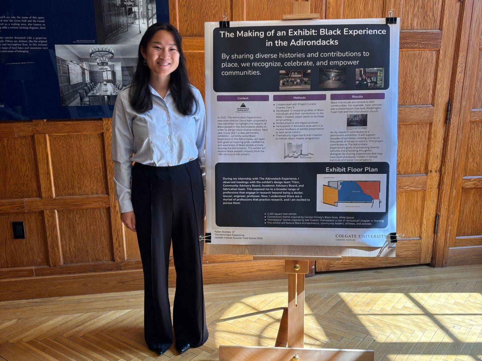 Pallen McArdle ’27 spent the summer working with the Adirondack Experience, a historical, social, and cultural museum dedicated to representing diverse Adirondack stories since 1957, located in Blue Mountain Lake, NY. 